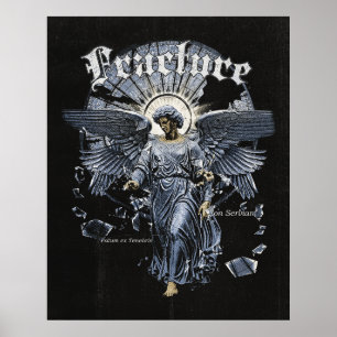 Fracture - Gothic Streetwear Design Poster