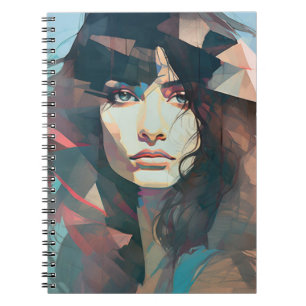 Fractured Abstract Portrait Notebook