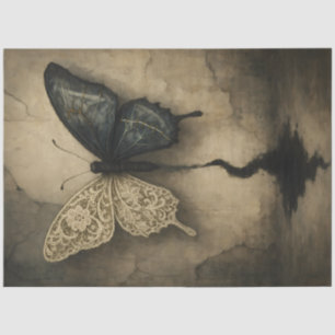 Fractured Flight Gothic Lace Butterfly – Dark Goth Tissue Paper