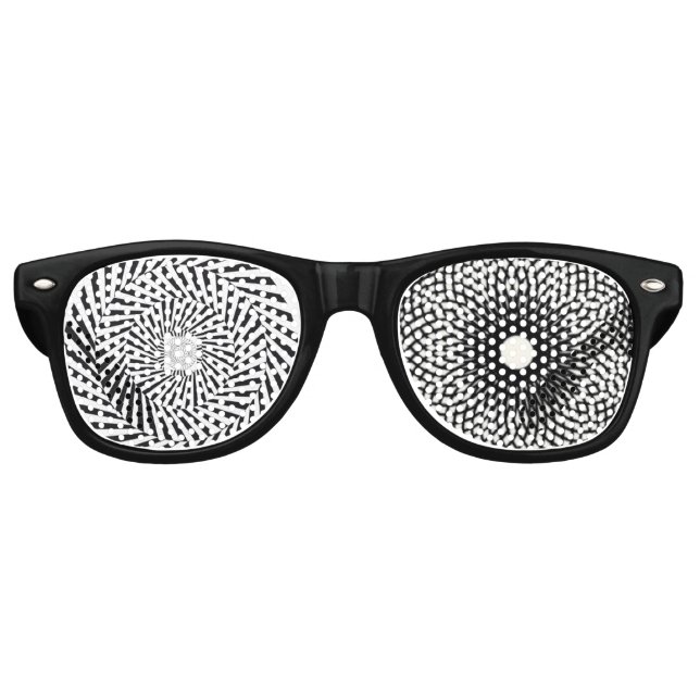 Fractured Fractals Retro Sunglasses (Front)