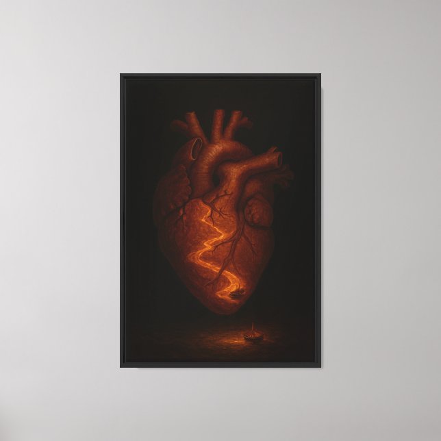 Fractured Heart Canvas Print (Front)