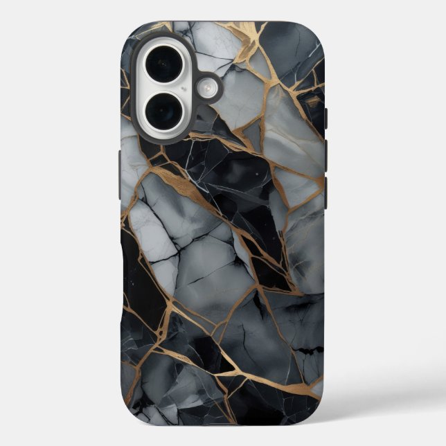 Fractured Stone Elegance Phone Case (Back)