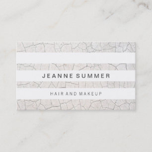 Fractured Stripes White Contemporary Background Business Card