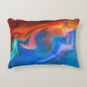 Fractured Sunset Accent Pillow
