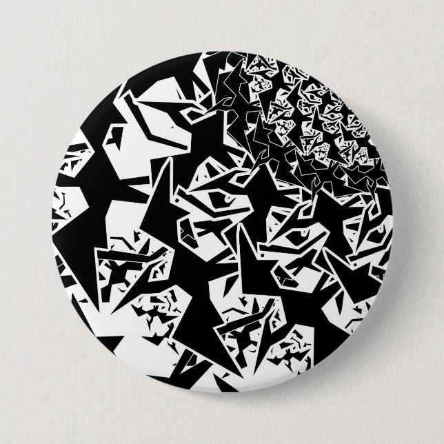 Fractyl Pterodactyl 3 Inch Round Button (Front)