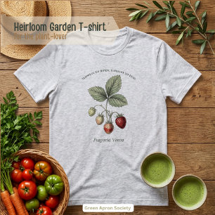 Fragaria Vesca Strawberry Botanical Garden Tri-Blend Shirt
