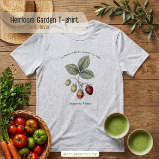 Fragaria Vesca Strawberry Botanical Garden Tri-Blend Shirt