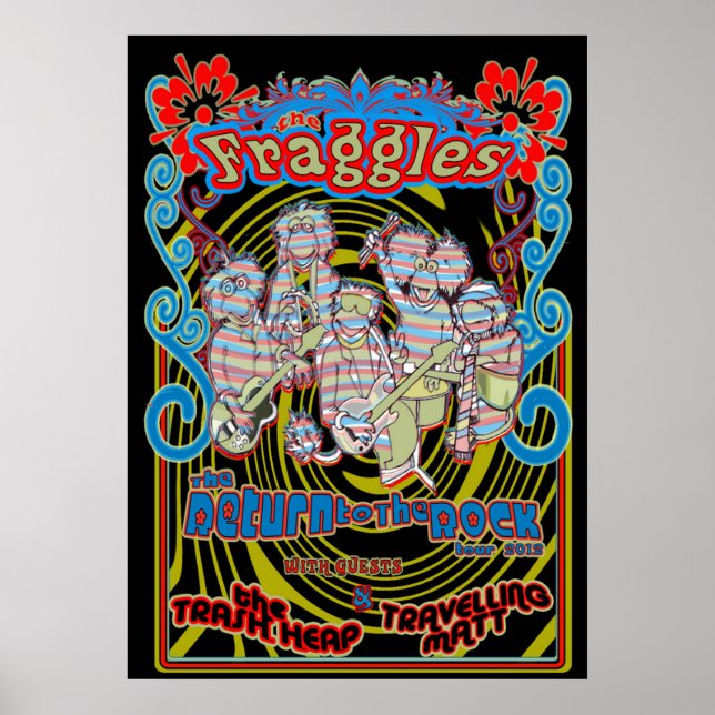 Fraggles  return to the rock tour poster (Front)