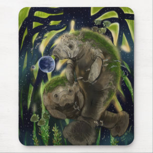 Fragile Balance Manatee  Mouse Pad