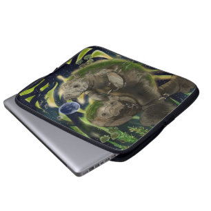 Fragile Balance Manatees Laptop Sleeve
