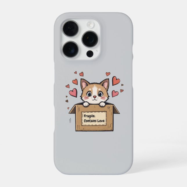Fragile: Contains Love iPhone Case (Back)