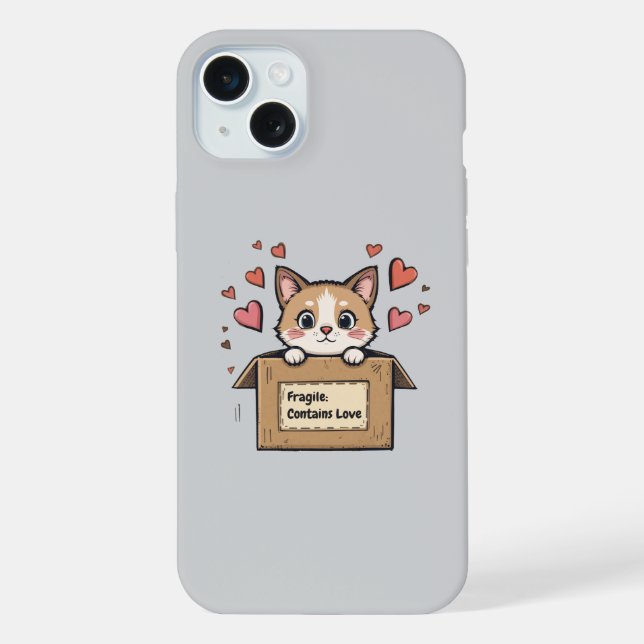 Fragile: Contains Love iPhone Case (Back)