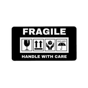 Fragile Custom Handle with Care Labels