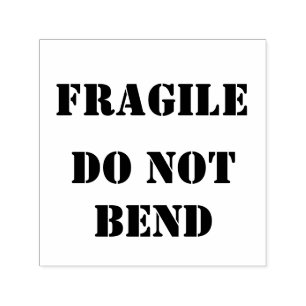 FRAGILE DO NOT BEND FOR OFFICE SELF-INKING STAMP
