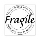 Fragile Elegant Script Circle Text InkPad &