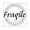 Fragile Elegant Script Circle Text InkPad &
