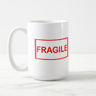 Fragile handle with care coffee mug