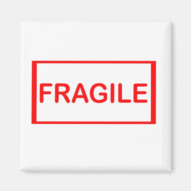 Fragile handle with care magnet (Front)