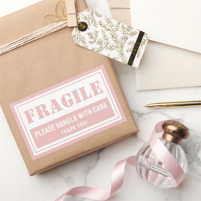 Fragile Handle With Care Mailing and Packaging Sticker (Gifting)