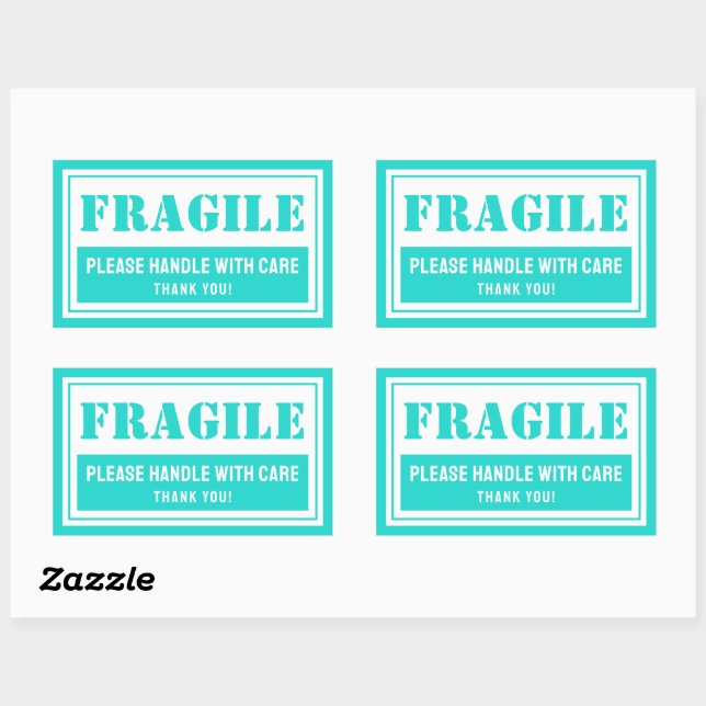 Fragile Handle With Care Mailing and Packaging Sticker (Sheet)