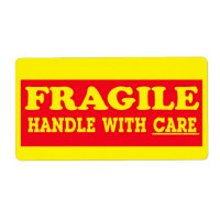 Fragile Handle With Care Shipping Label