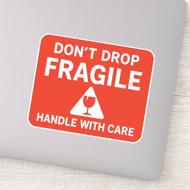 Fragile Handle With Care Shipping Label Design (Detail)