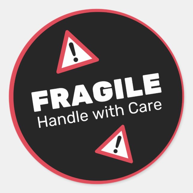 Fragile Handle With Care Sticker (Front)