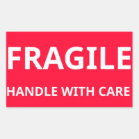 Fragile Handle with Care Sticker