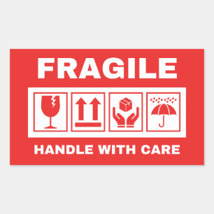Fragile handle with care  sticker