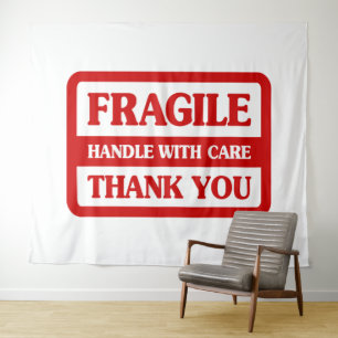 Fragile Handle With Care Tapestry