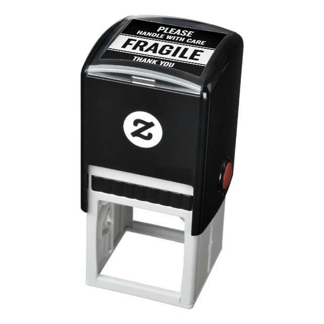 Fragile Handle With Care Warning Rubber Stamp (Product)