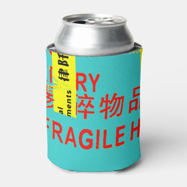 FRAGILE Markings - COOL Asian Characters Can Cooler (Can Front)