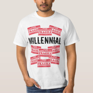 Fragile Millennial Labels, Please Handle With Care T-Shirt