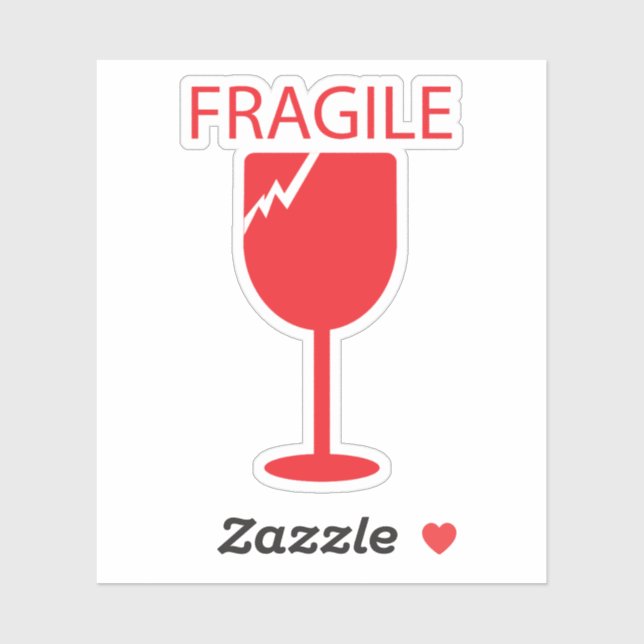 Fragile Shipping Sticker (Sheet)