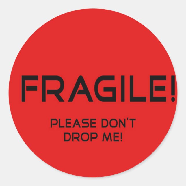 Fragile Sticker for valuable merchandise (Front)