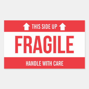 Fragile This Side Up Handle With Care Sticker