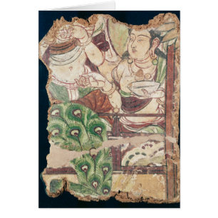 Fragment depicting a Buddhist paradise