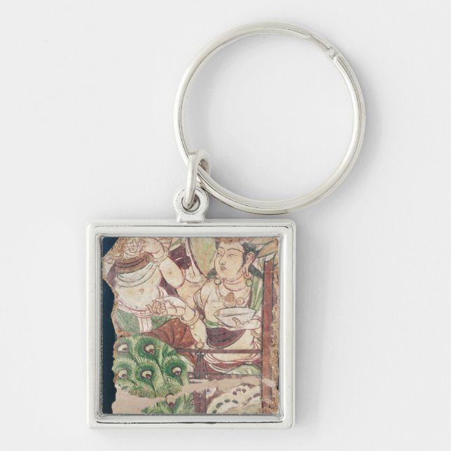 Fragment depicting a Buddhist paradise Keychain (Front)