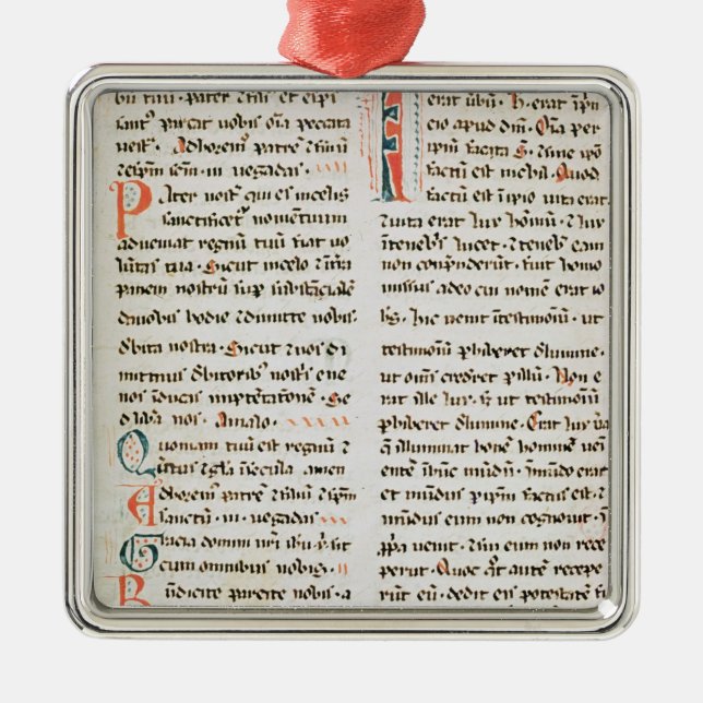 Fragment from a Cathar manuscript Metal Ornament (Front)