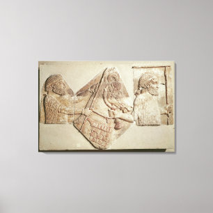 Fragment of a depicting Median tributaries Canvas Print