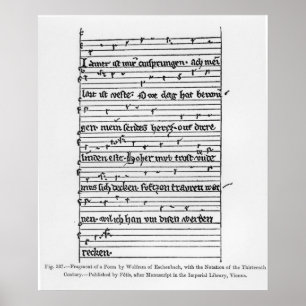 Fragment of a poem poster