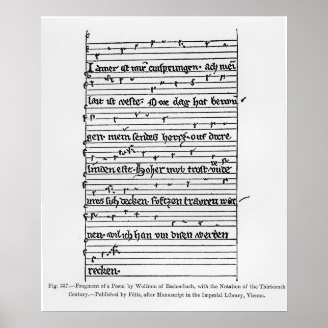Fragment of a poem poster (Front)