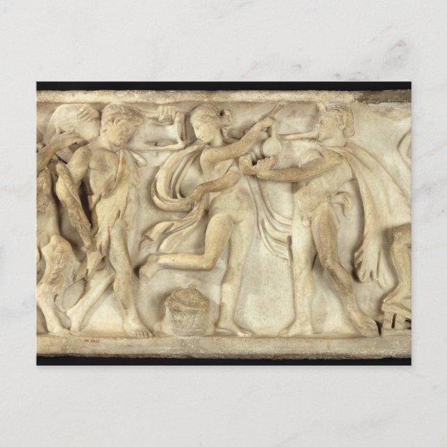 Fragment of a sarcophagus postcard (Front)