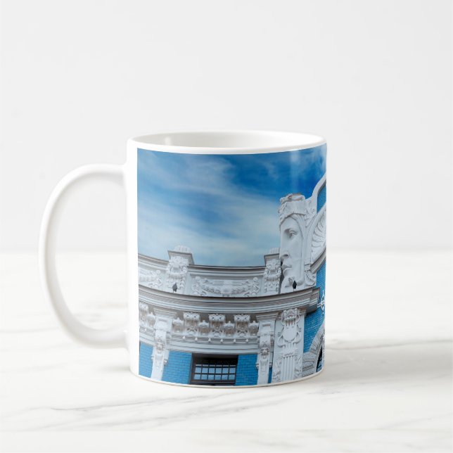 Fragment of Art Nouveau style (Jugenstil). The arc Coffee Mug (Left)