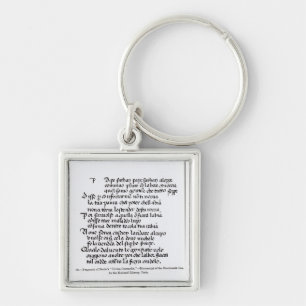 Fragment of Dante's 'Divina Commedia' Keychain