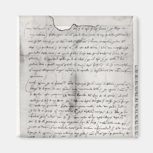 Fragment of letter written by Christopher Magnet