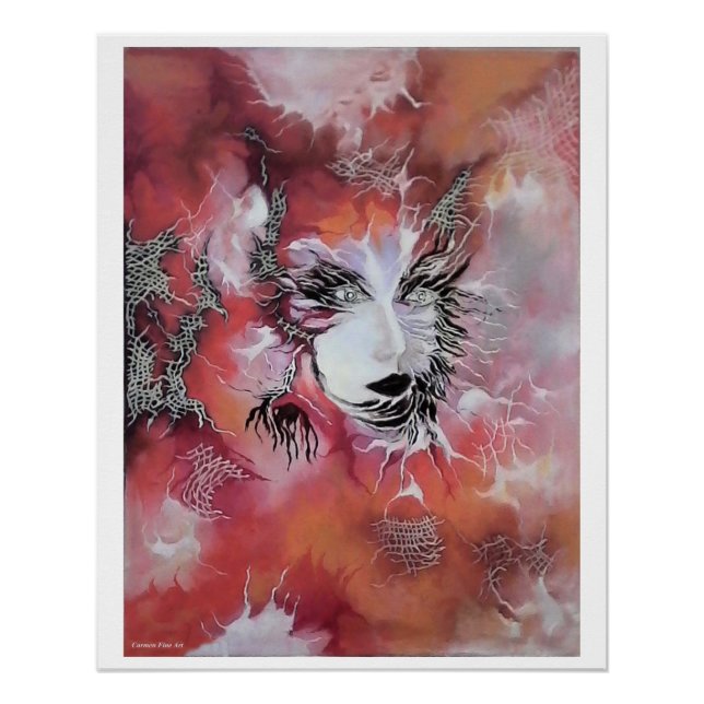 "Fragment of Masked Angel", Glossy Poster (Front)