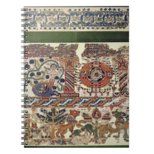 Fragment of textile depicting Jonah and the Whale Notebook