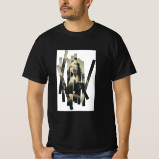 Fragmenté Portrait T-shirt – Esthétique Abstraite