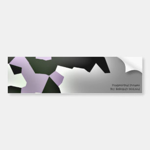 "Fragmented Dreams" Geometric Art Bumper Sticker